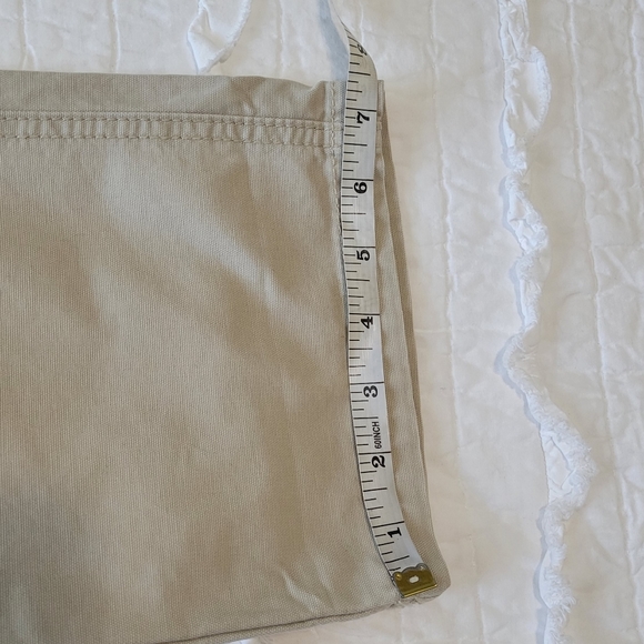 Old Navy Workwear Cargo Pants 32x32 Straight NWT Light Khaki 100% Cotton - Picture 10 of 11